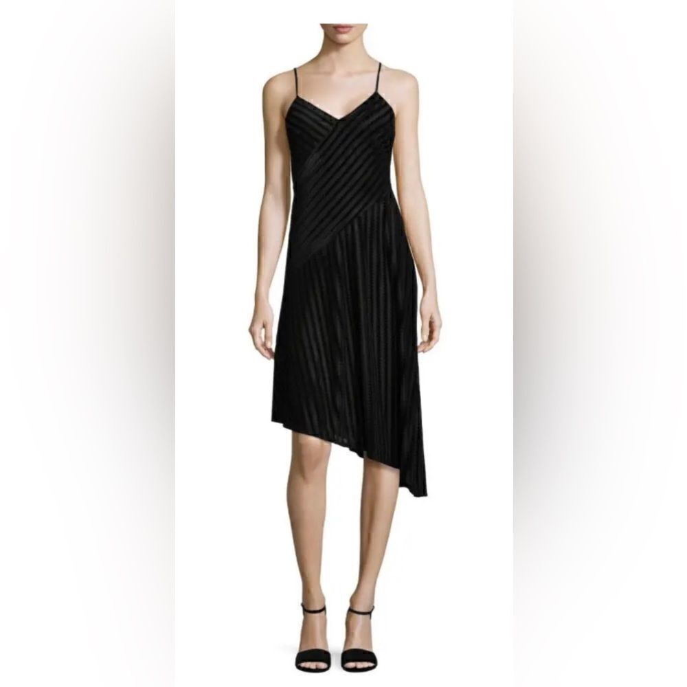 Shoshanna Velvet Asymmetrical Dress
